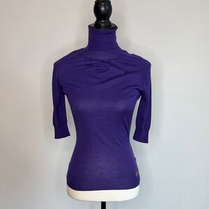 Gucci Purple Turtleneck Top